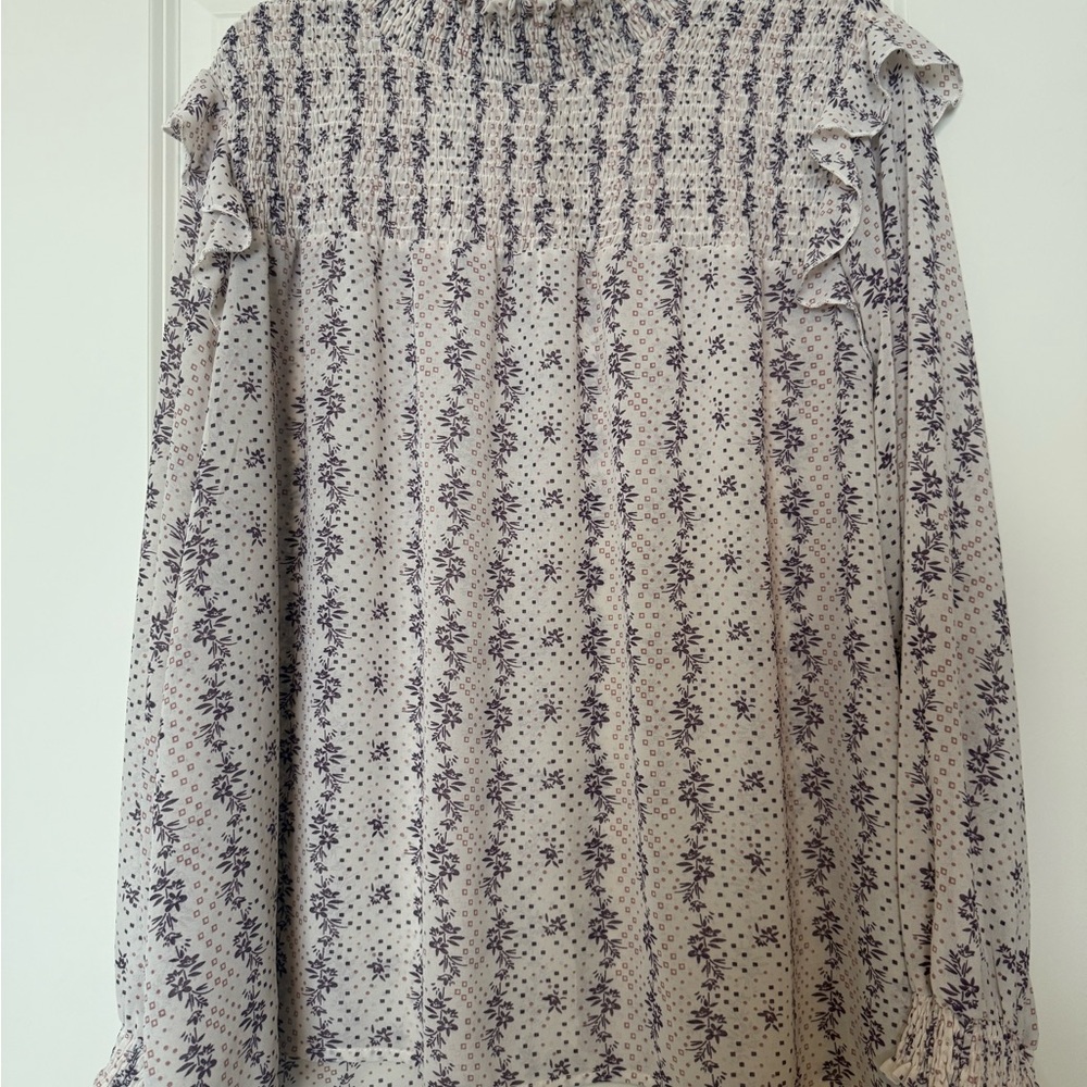 Floral Patterned Women's Top